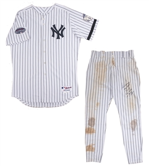 2008 Alex Rodriguez Game Used & Signed New York Yankees Uniform-Jersey & Pants- Used For Final Game at Old Yankee Stadium (MLB Authenticated & Beckett)